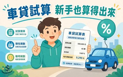 車貸試算怎麼算？月付金、總利息一次看懂（附公式與利率區間）