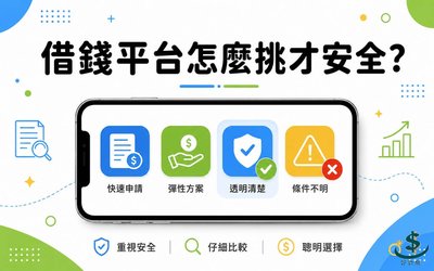 借錢平台怎麼挑才安全？合法網路借錢管道比較與避雷重點（2026）